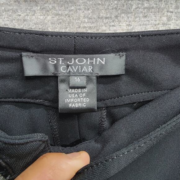 ST JOHN CAVIAR EMMA DRESS PANTS, SIZE 16 - Picture 4 of 9